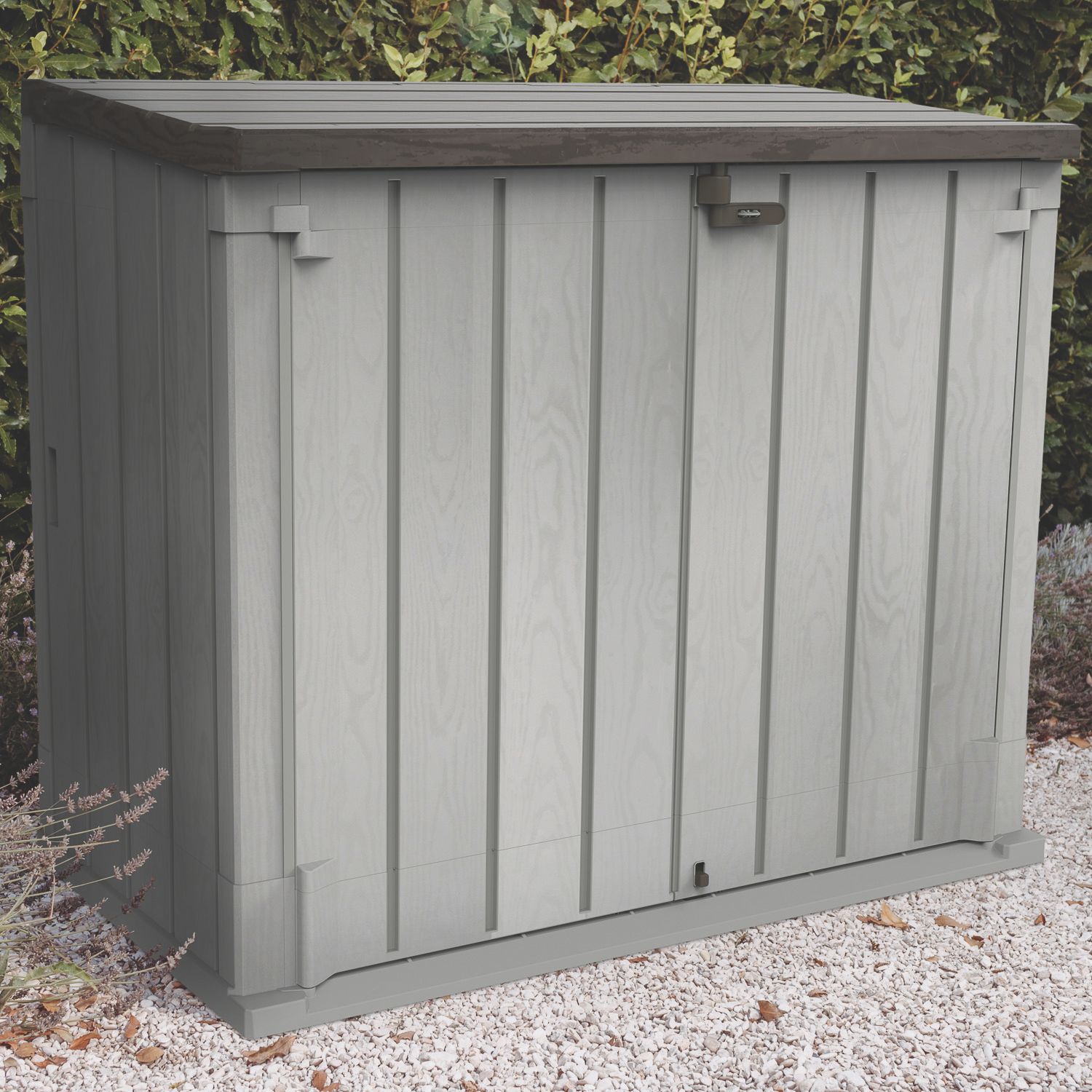 Forest 1200Ltr 5' x 2' 6" (Nominal) Plastic Patio Box Taupe Grey (639JG)