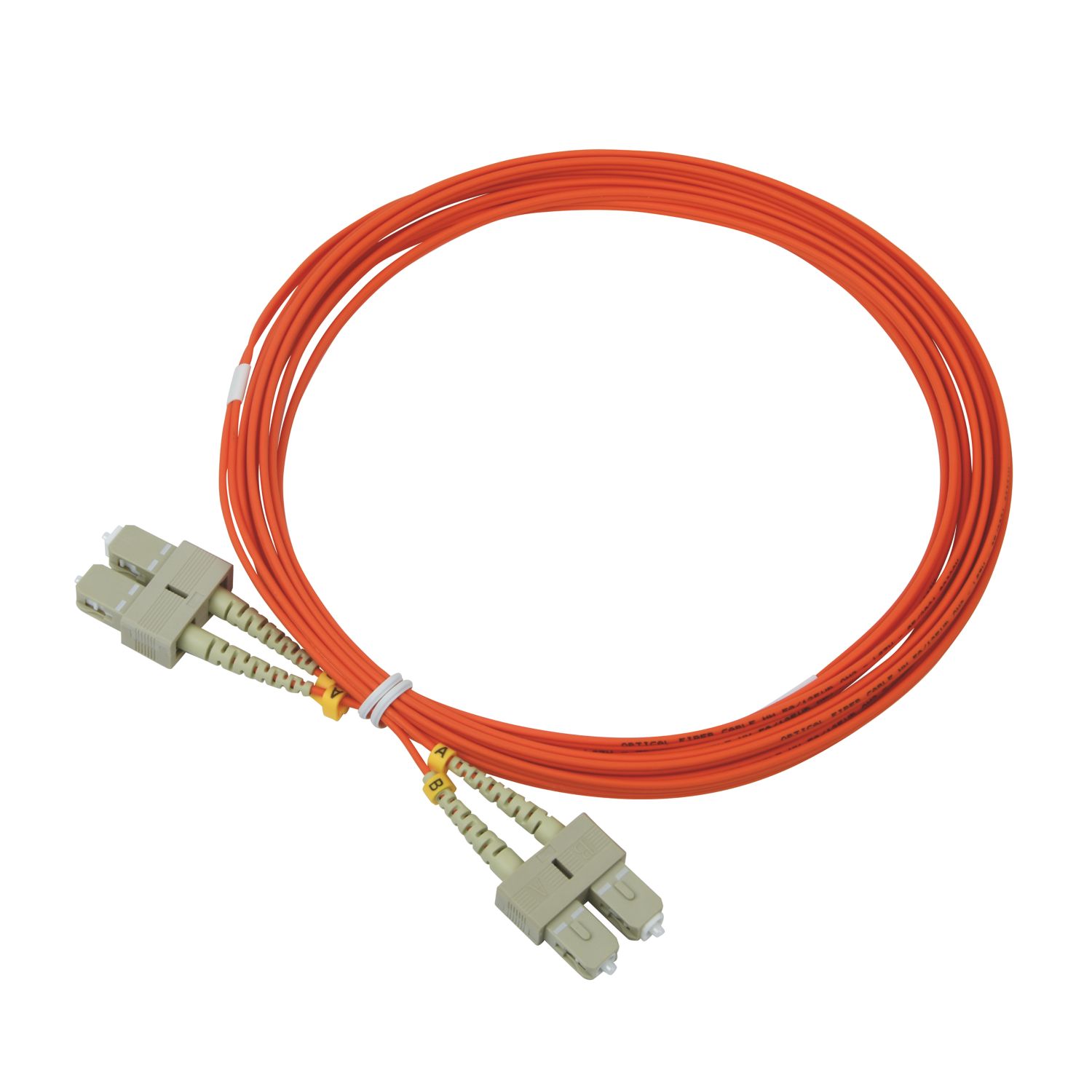 Labgear Duplex Multi Mode Orange SC- SC OM2 LSZH Fibre Optic Cable 5m (639KM)