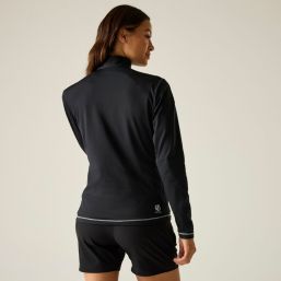 Dare 2B Lowline II Womens Quarter-Zip Fleece Pullover Black - 800 Size 8