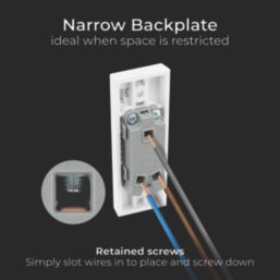 British General 900 Series 10A 10AX 1-Gang 2-Way Architrave Light Switch  White