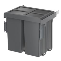Essentials Vigote Pull-Out Bin Anthracite 92Ltr