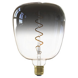 Calex XXL Kiruna Grey ES Decorative LED Light Bulb 110lm 5W