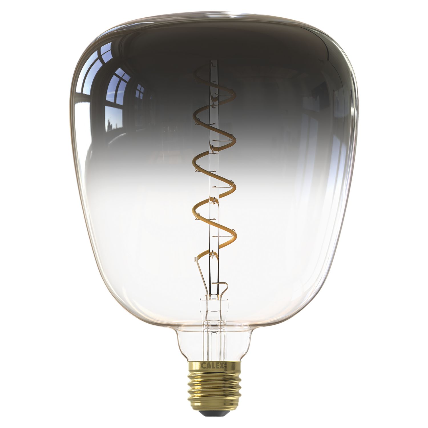 Calex XXL Kiruna Grey E27 Decorative LED Light Bulb 110lm 5W (639RC)