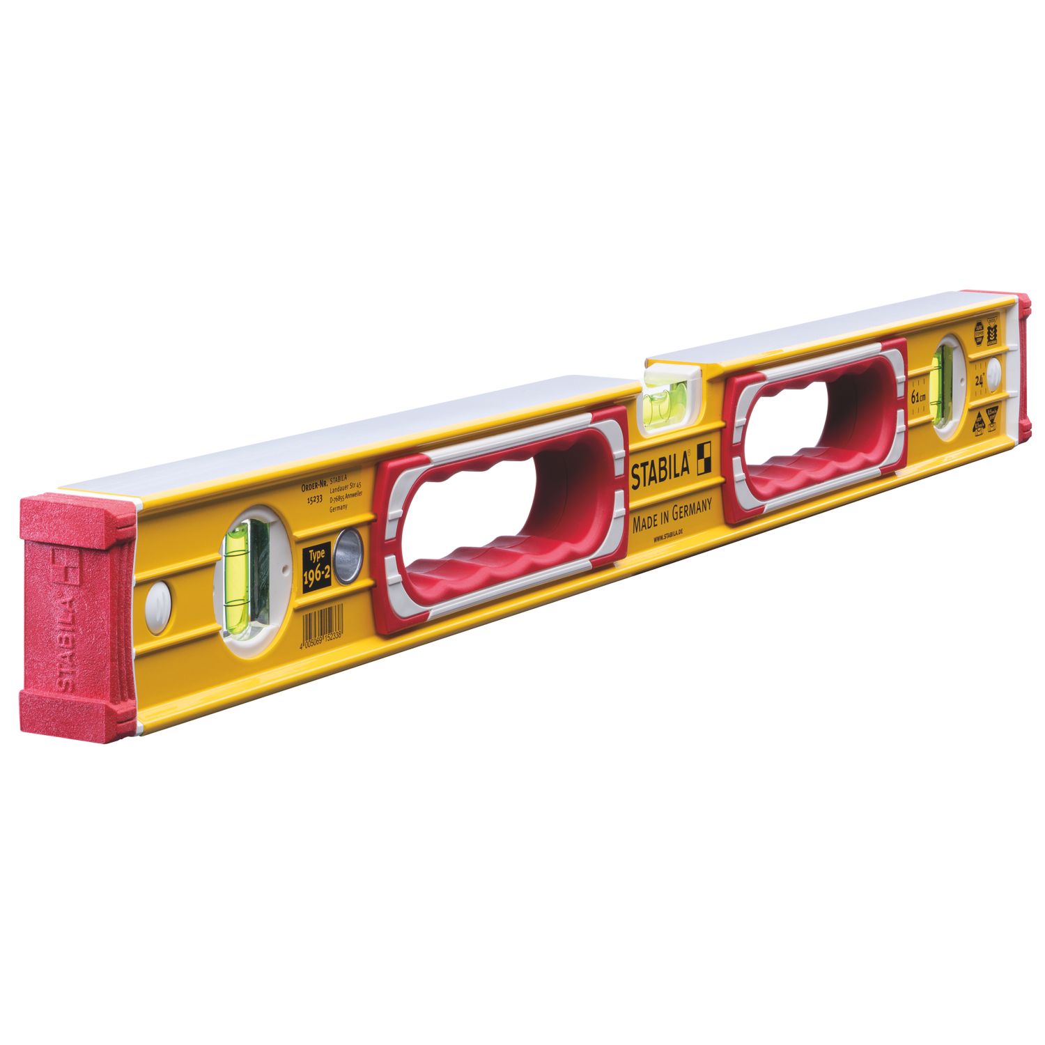 Stabila 196-2 Spirit Level 24" (60cm) (639RG)