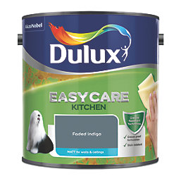 Dulux Easycare Matt Faded Indigo Emulsion Kitchen Paint 2.5Ltr