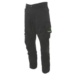 Apache Bancroft Work Trousers Black/Grey 30" W 31" L