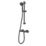 Swirl  Rear-Fed Exposed Black Thermostatic Concentric Mixer Shower
