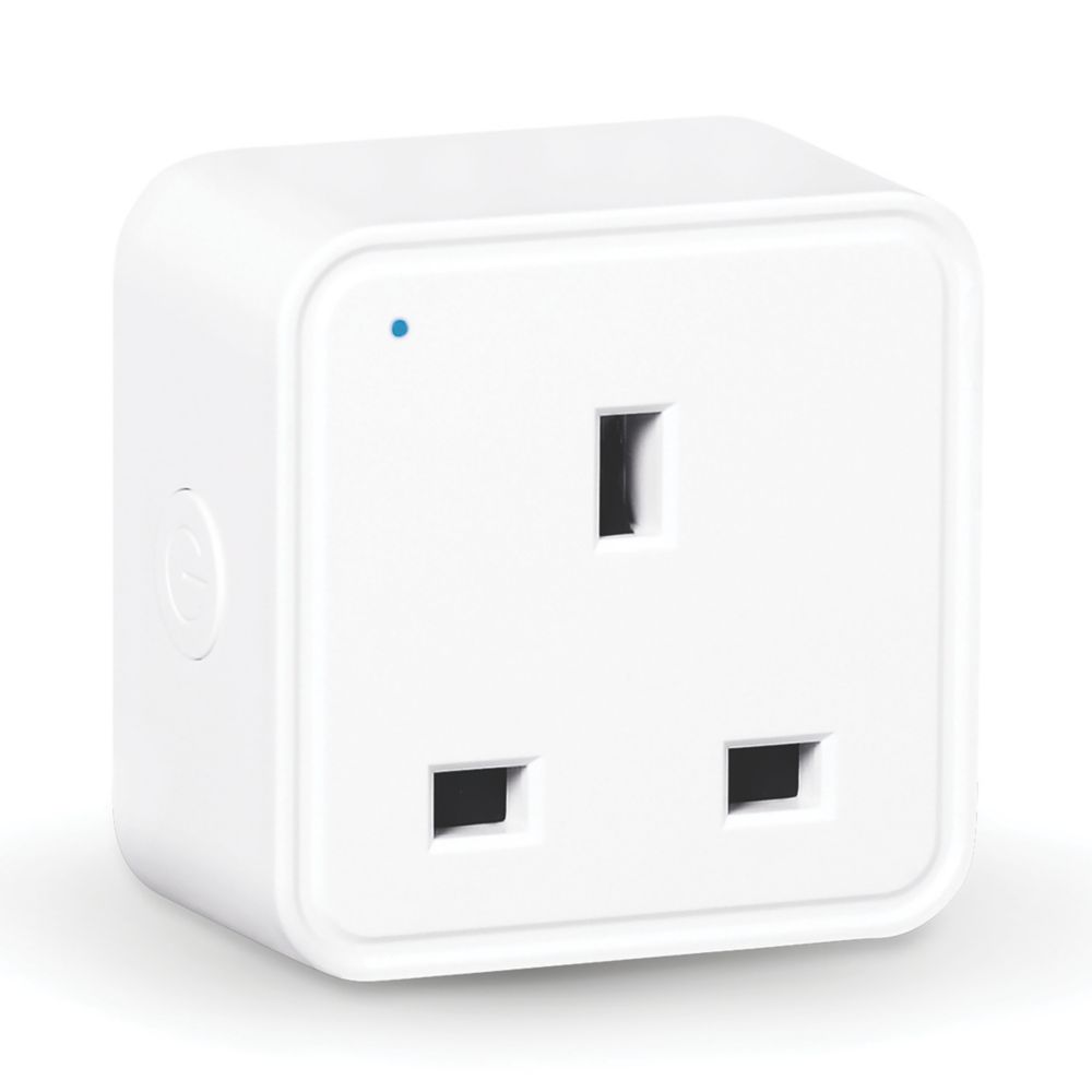 WiZ 13A Smart Plug White Screwfix
