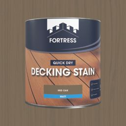 Fortress  2.5Ltr Mid Oak Anti Slip Decking Stain