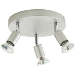 Essentials Sasha Round 3-Light Spotlight Silver