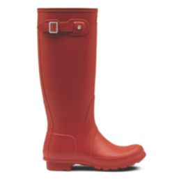 Hunter Original Tall Size 8 Womens Red Non Safety Wellies
