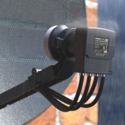 Labgear RG6 Black 1-Core Round Coaxial Cable 25m Coil