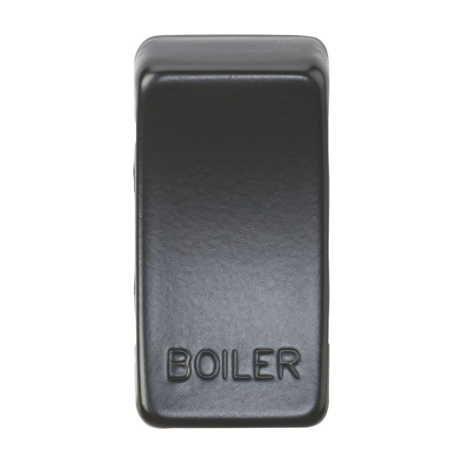 Knightsbridge 'BOILER' Switch Cover Matt Black (640CR)