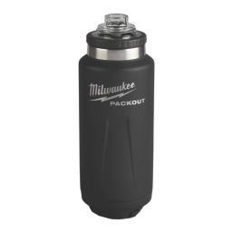 Milwaukee Packout Bottle with Chug Lid 1065ml Black