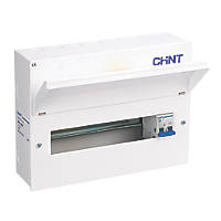 Chint NX3-14MS 14-Module 12-Way Part-Populated  Main Switch Consumer Unit