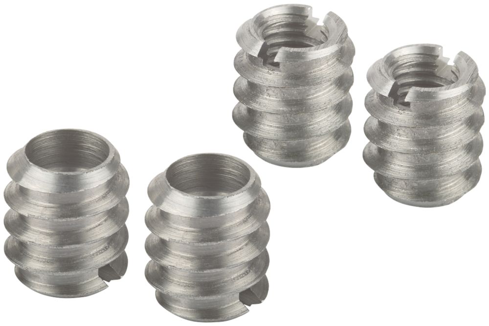 Suki Drill-In Threaded Sockets M10 x 14.5mm 4 Pack - Screwfix