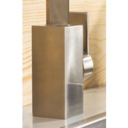 Streame by Abode Pixell Quad Single Lever Mono Mixer Kitchen Tap Brushed Nickel