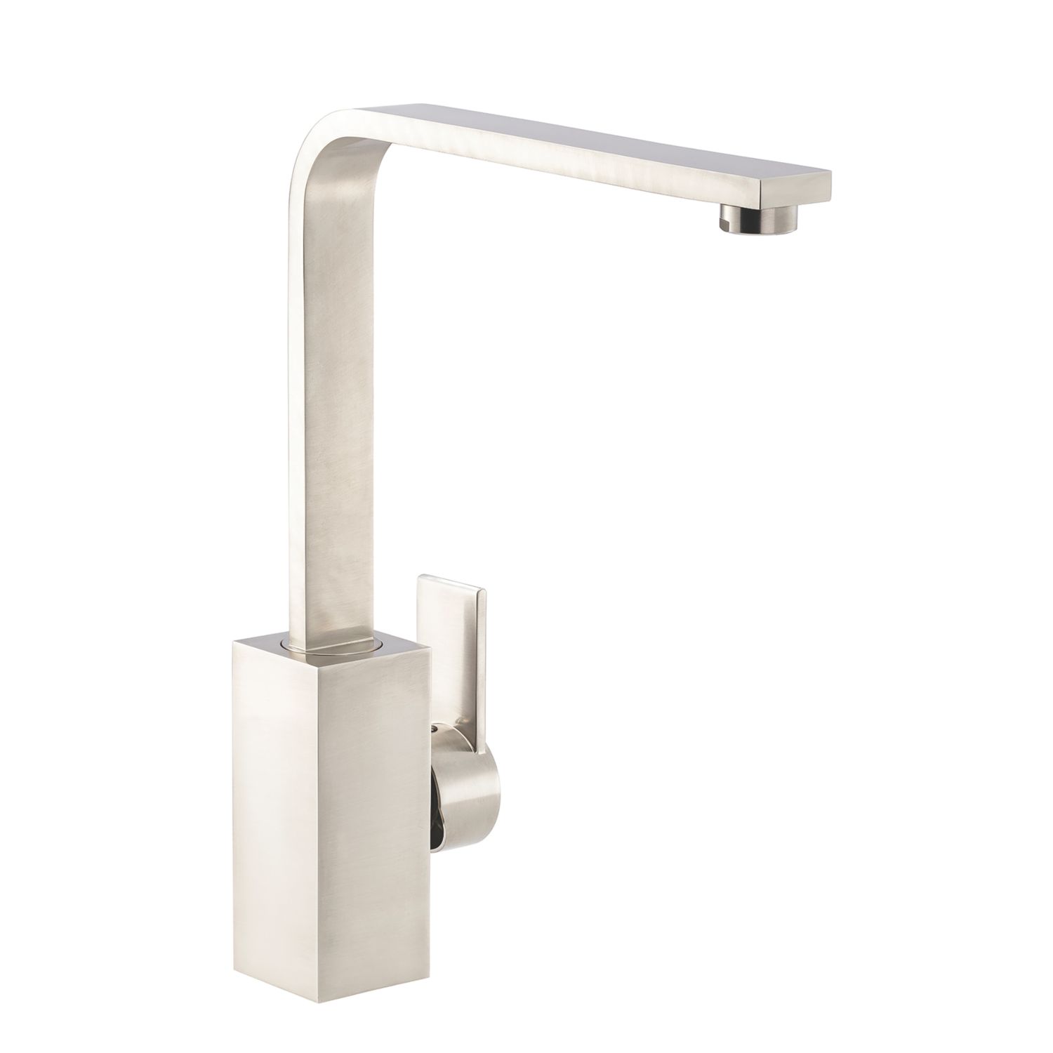 Streame by Abode Pixell Quad Single Lever Mono Mixer Kitchen Tap Brushed Nickel (640JM)