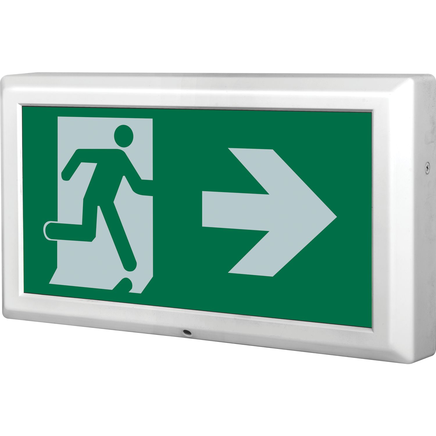 Luceco Tempus Maintained Emergency LED Exit Box with Right Arrow 8W 100lm (640JX)