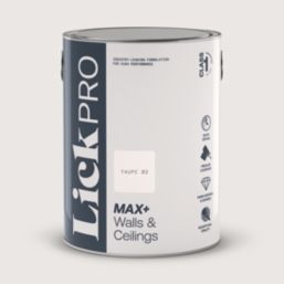 LickPro Max+ 5Ltr Taupe 02 Matt Emulsion  Paint