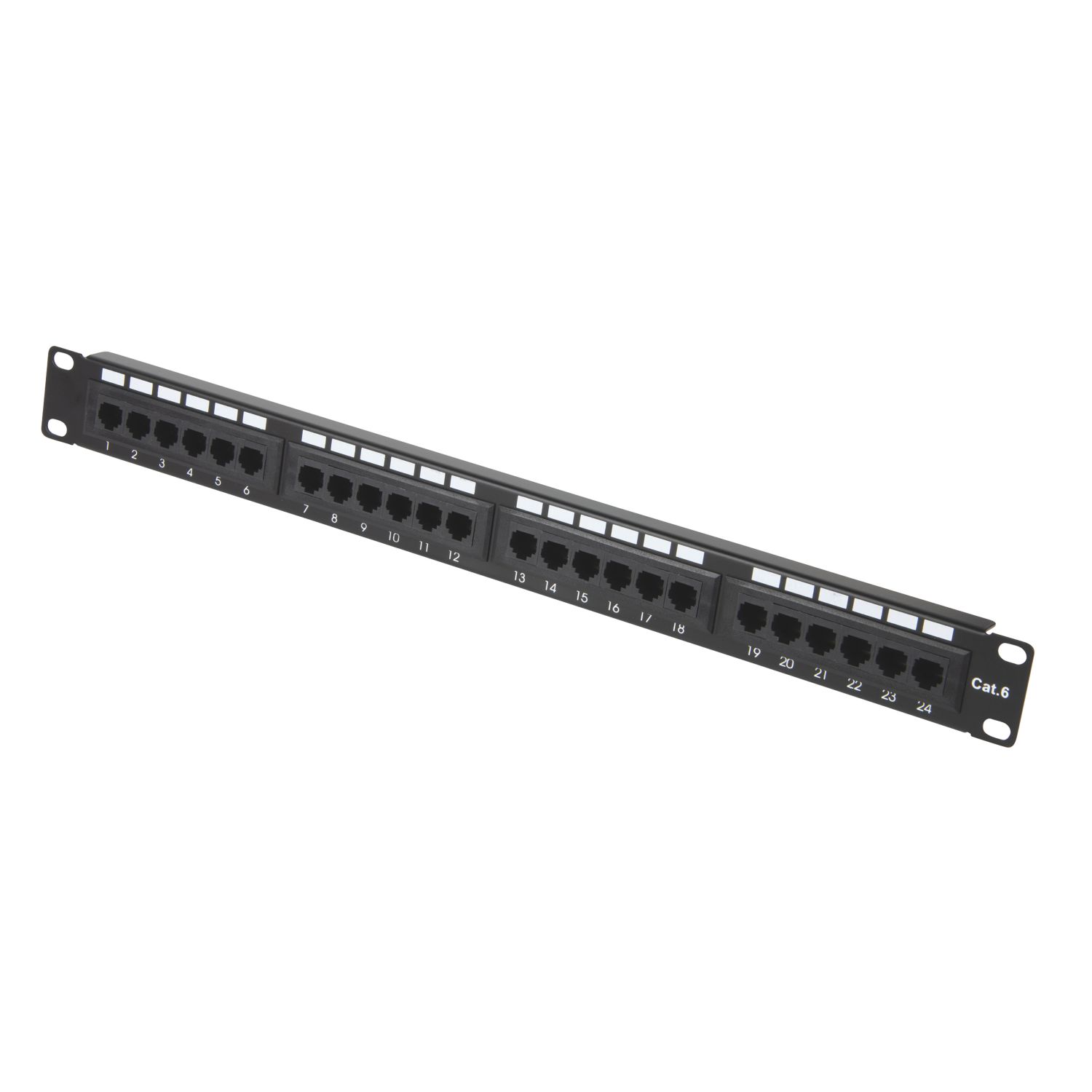 Labgear Cat 6 1U 24 Port RJ45 Patch Panel UTP 1.96" (640KM)