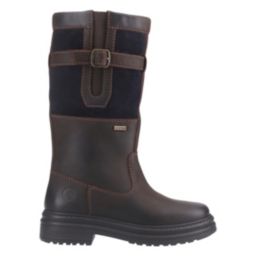 Cotswold Broadwell Size 5 Womens Brown/Navy Waterproof Slip-On Non Safety Work Boots