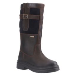Cotswold Broadwell Size 5 Womens Brown/Navy Waterproof Slip-On Non Safety Work Boots