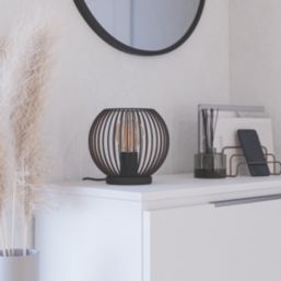 Eglo Almanzora Table Lamp Black & Copper
