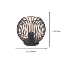 Eglo Almanzora Table Lamp Black & Copper