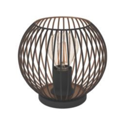 Eglo Almanzora Table Lamp Black & Copper