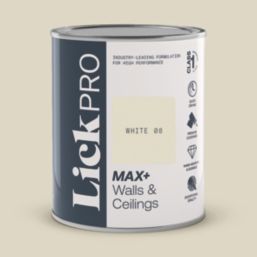 LickPro Max+ 1Ltr White 08 Matt Emulsion  Paint