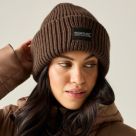 Regatta Connora Fisherman Beanie Hat Ground Coffee - 0N0