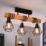 Eglo Townshend 5 3-Light Ceiling Light Black/Brown