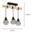 Eglo Townshend 5 3-Light Ceiling Light Black/Brown