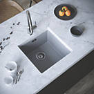 ETAL Comite 1 Bowl Granite Composite Kitchen Sink Matt Grey 440 x 440mm
