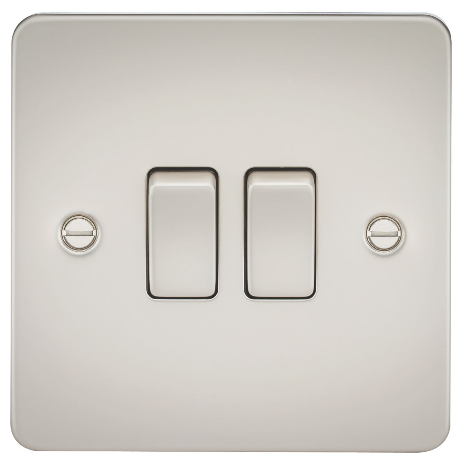 Knightsbridge 10AX 2-Gang 2-Way Light Switch Pearl (640TY)