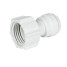 JG Speedfit  Plastic Push-Fit Straight Tap Connectors 10mm x 1/2" 2 Pack