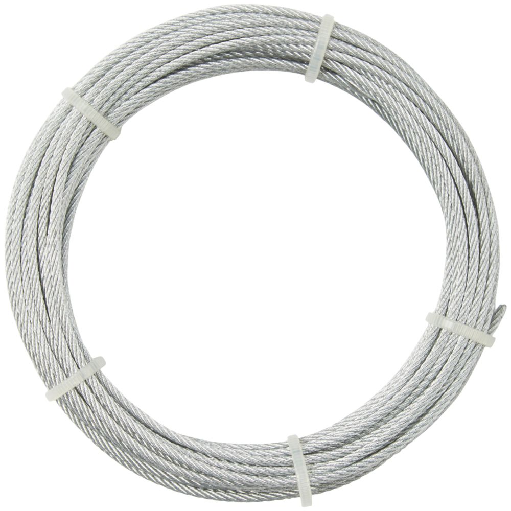 Diall Wire Rope Silver 5mm x 10m