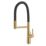 Clearwater Alasia Pull-Off Twin Spray Head Tap Brushed Brass PVD