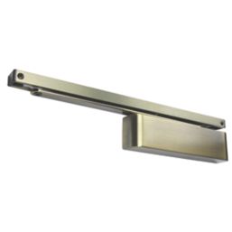 Rutland TS.11204 Fire Rated Cam-Action Overhead Door Closer Antique Brass