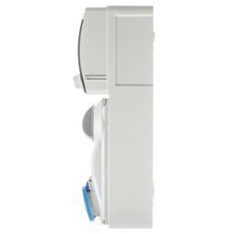 Lewden  16A 30mA 1-Way Metered Switched Caravan Hook Up Point 1x16A Compact With RCBO