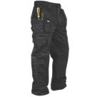 Lee Cooper LCPNT206 Multi Pocket Cargo Trousers Black 30" W 29" L