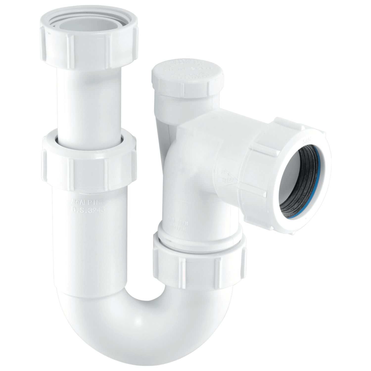 McAlpine P-Trap White 32mm (641JJ)
