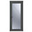 Crystal  Fully Glazed 1-Obscure Light RH Anthracite Grey uPVC Back Door 2090mm x 840mm