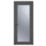 Crystal  Fully Glazed 1-Obscure Light Right-Handed Anthracite Grey uPVC Back Door 2090mm x 840mm