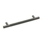 Elite Knobs & Handles Kensington Knurled T Bar Handle Matt Black 213mm