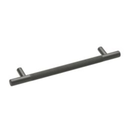 Elite Knobs & Handles Kensington Knurled T Bar Handle Matt Black 213mm