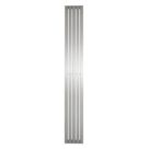 Time Lunar 1800mm x 240mm 2380BTU Matt Chrome Vertical Designer Radiator
