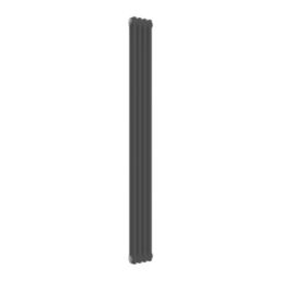 Reina 1800mm x 200mm 1691BTU Anthracite Vertical 2 Column Radiator