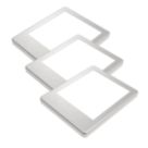 Sensio Horizon Triotone Square LED Cabinet Downlights Brushed Steel 10.8W 319lm 3 Pack